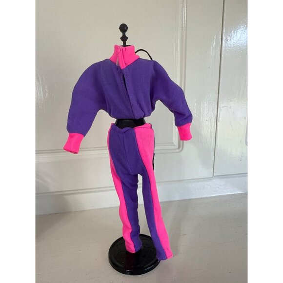 Vintage Barbie Doll Pink & Purple Track Suit - Picture 2 of 2